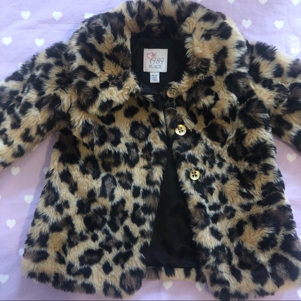 Leopard coat for toddler girls